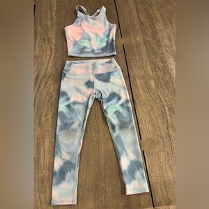 All in Motion Kids Pastel Tie-Dye Leggings